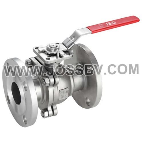 2PCS Ball Valve Flanged End With Direct Mounting Pad JIS 10K